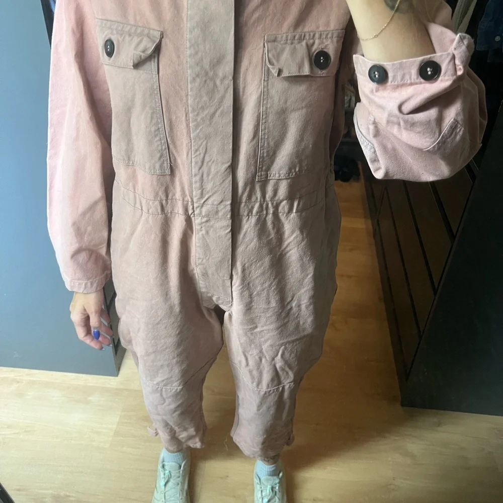 INTENTIONALLY BLANK Pink Utility Jumpsuit - Picture 3 of 16